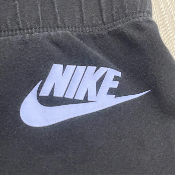 NIKE Just Do It Cropped Athletic Activewear Black Leggings Size S - Picture 6 of 9